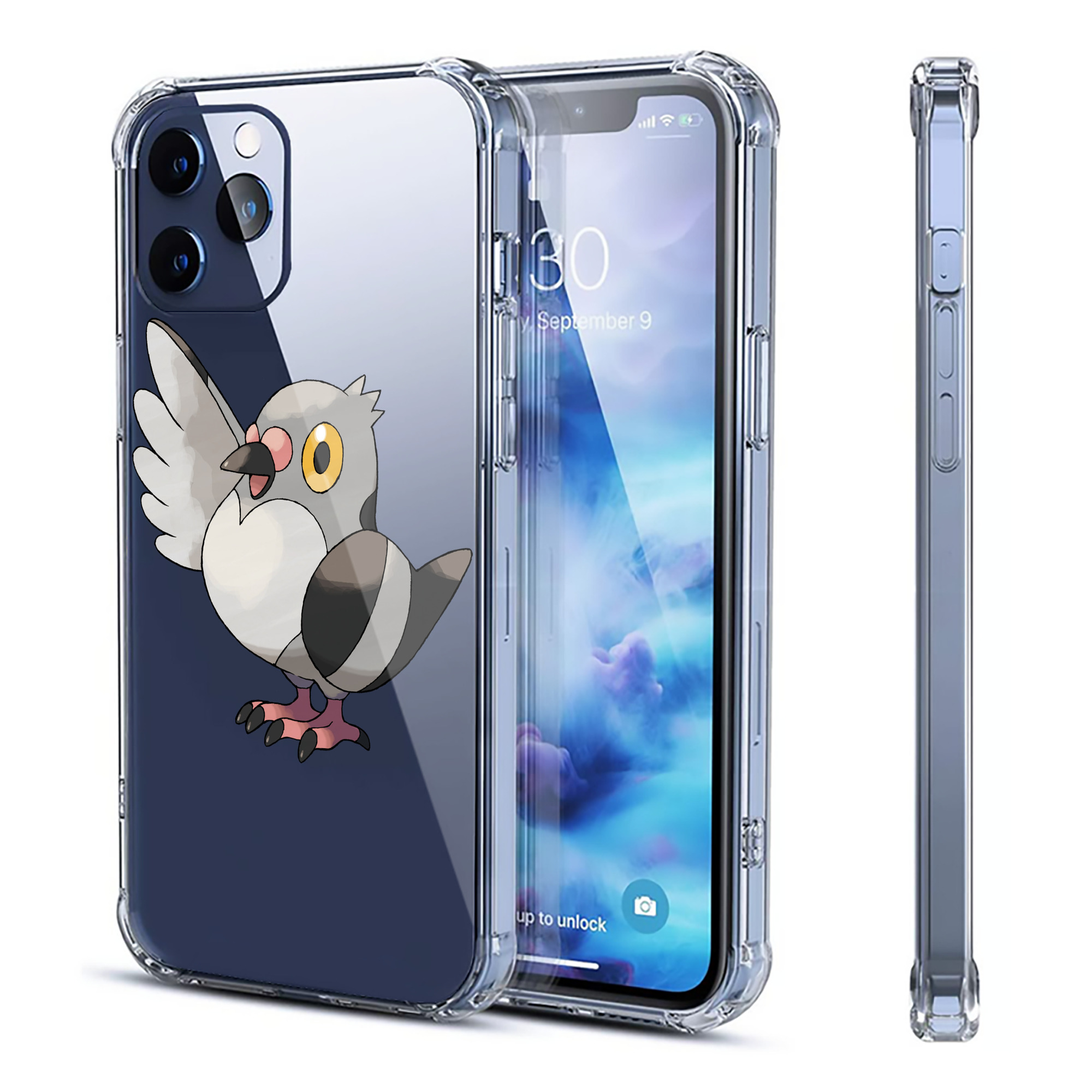 （画像用） ポケットモンスター Pokémon 【iPhone 12シリーズ対応】透明スマホケース（クリアソフトケース）